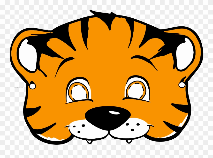 Tiiger Clipart Tiger Mask - Png Download