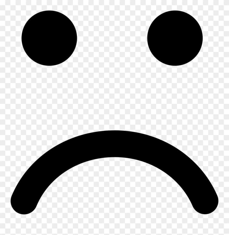 Sad Face In Rounded Square Comments Clipart