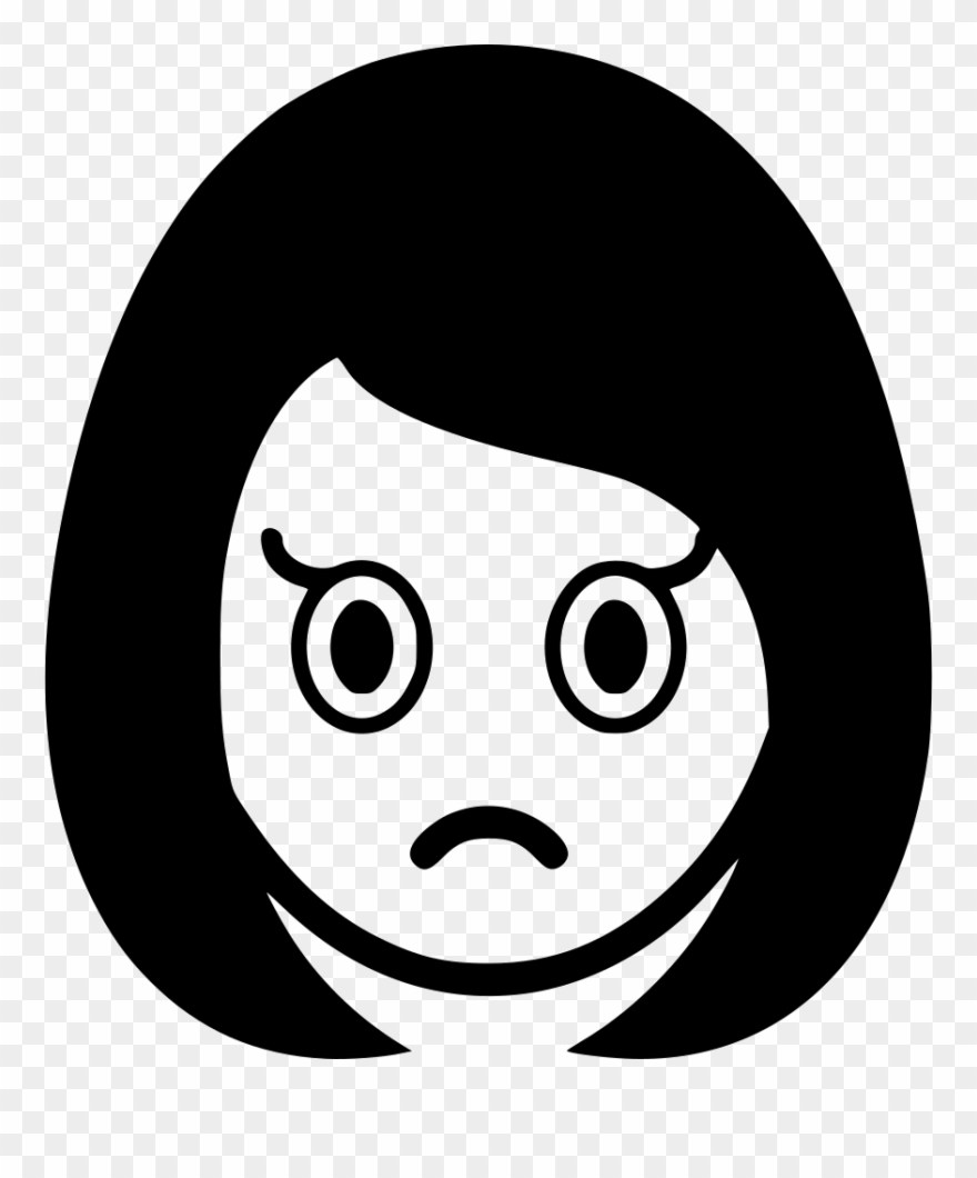 Sad Surprise Girl Woman Comments Clipart