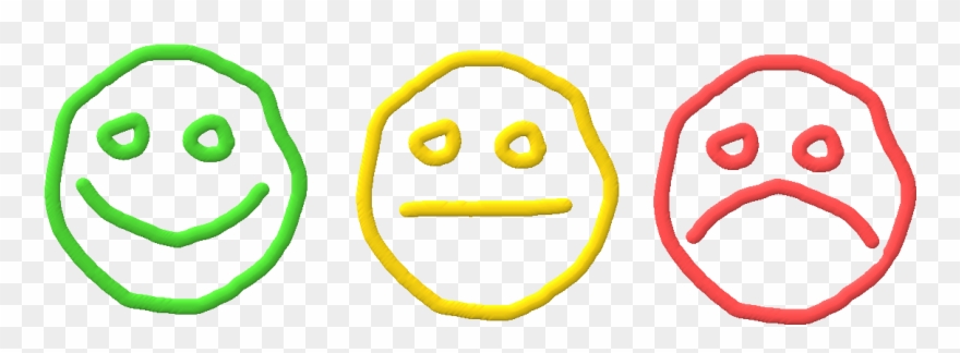 Happy Neutral Sad Faces Clipart