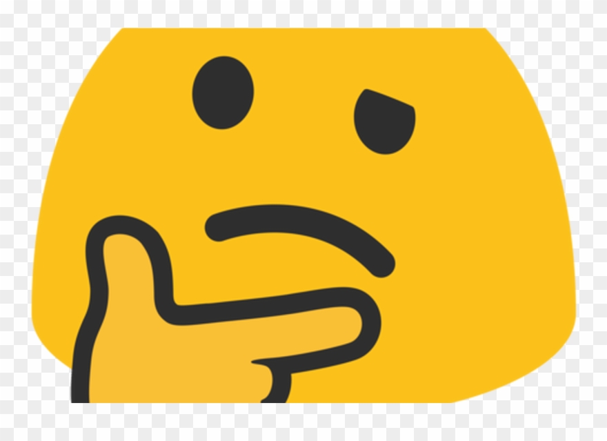 Thinking Face Emoji "thinking Emoji" Copy Clipart