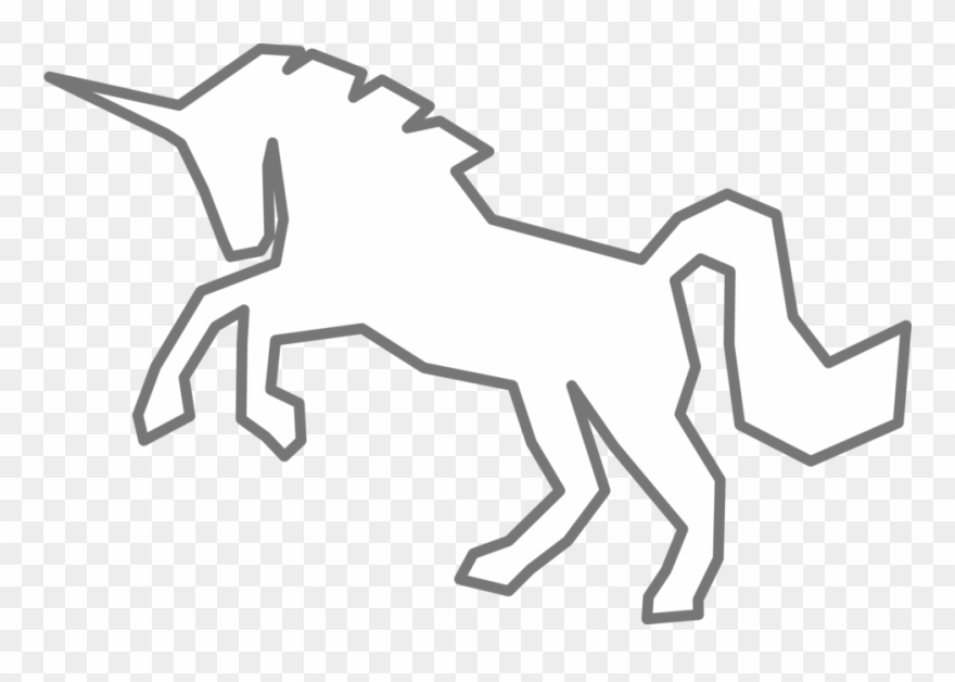 White Unicorn Clipart