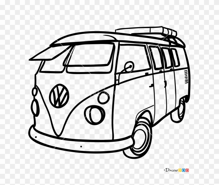Volkswagen Drawing Clip Art - Png Download