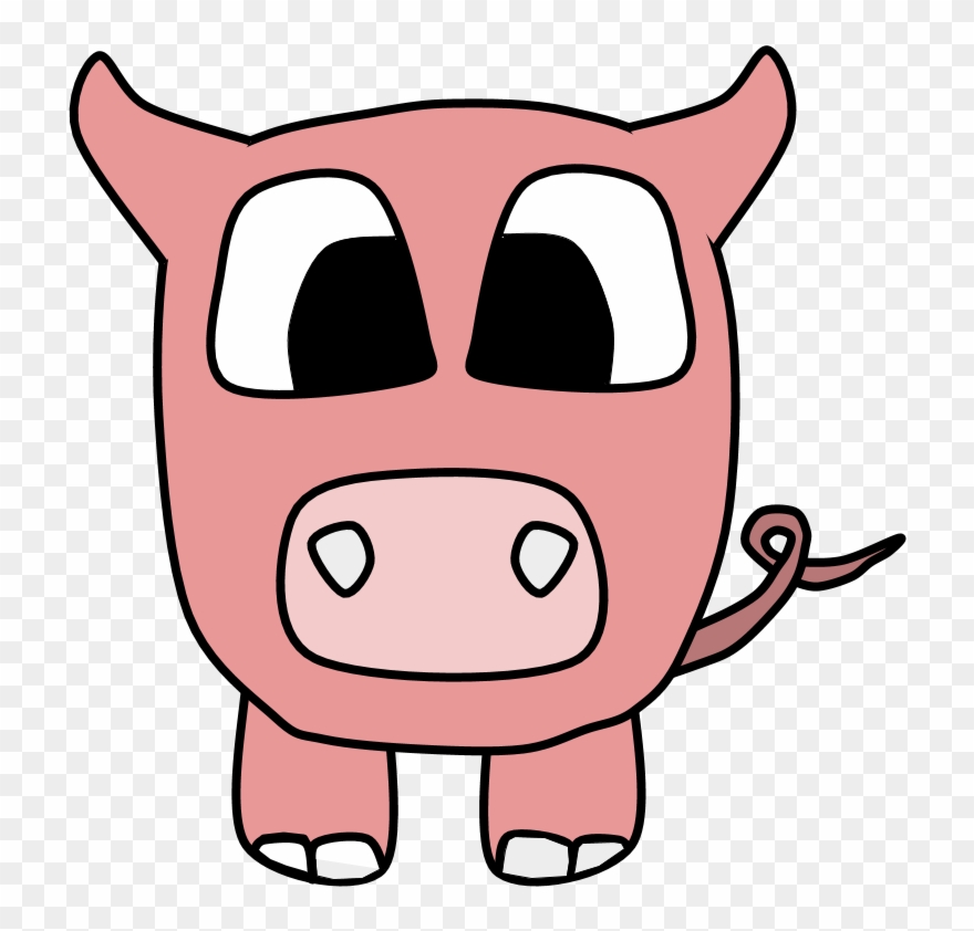 Pigs Clipartshare Big Eyes - Png Download