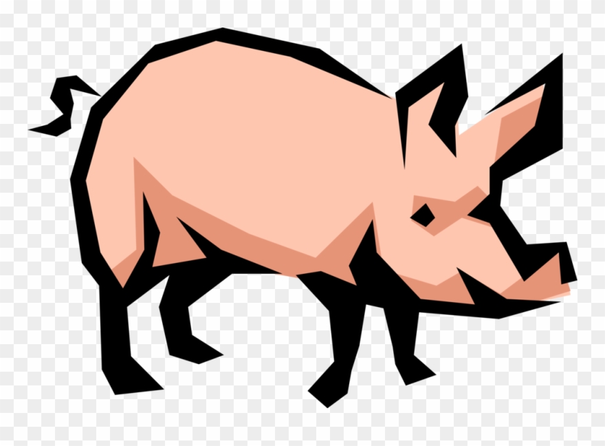 Vector Illustration Of Farm Agriculture Livestock Animal Clipart