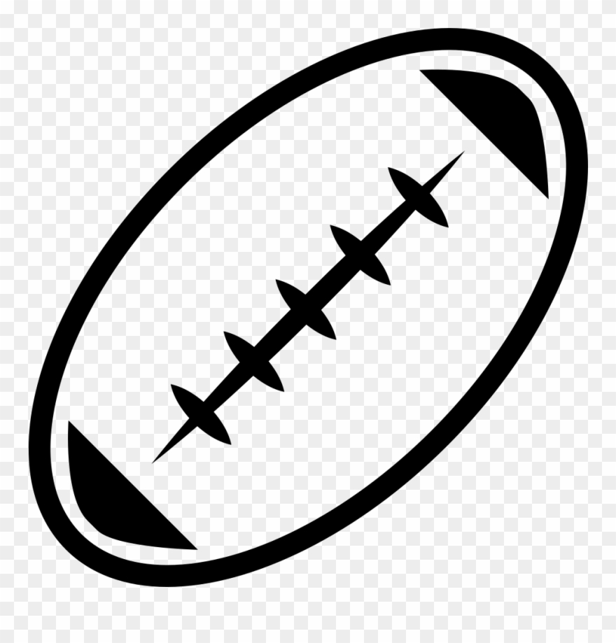 Football Ball Outline Comments Clipart