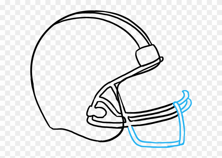 How To Draw Football Helmet Clipart