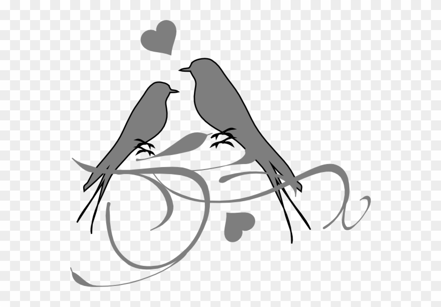 This Free Clip Arts Design Of Birds On A Branch - Png Download