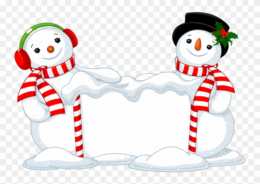 Snowman Decor Christmas Two Free Hd Image Clipart