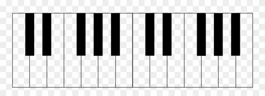 Cartoon Piano Keys Clipart