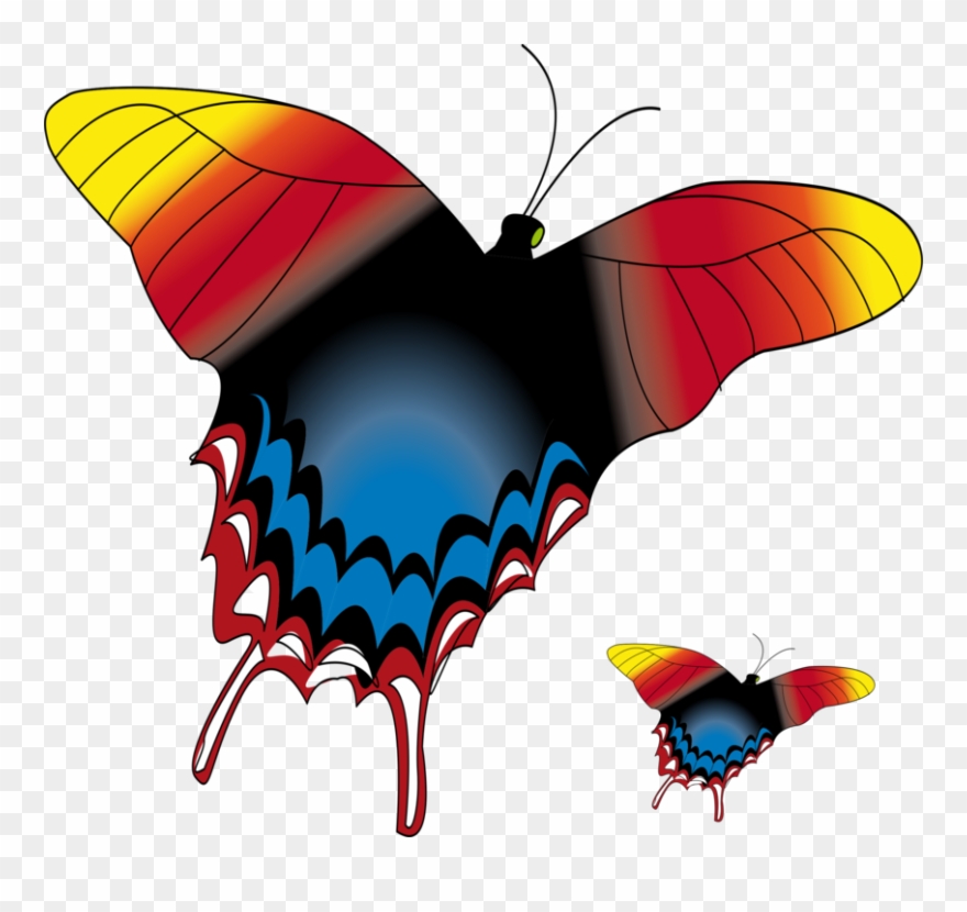 Brush-footed Butterflies Butterfly Computer Icons Drawing Clipart