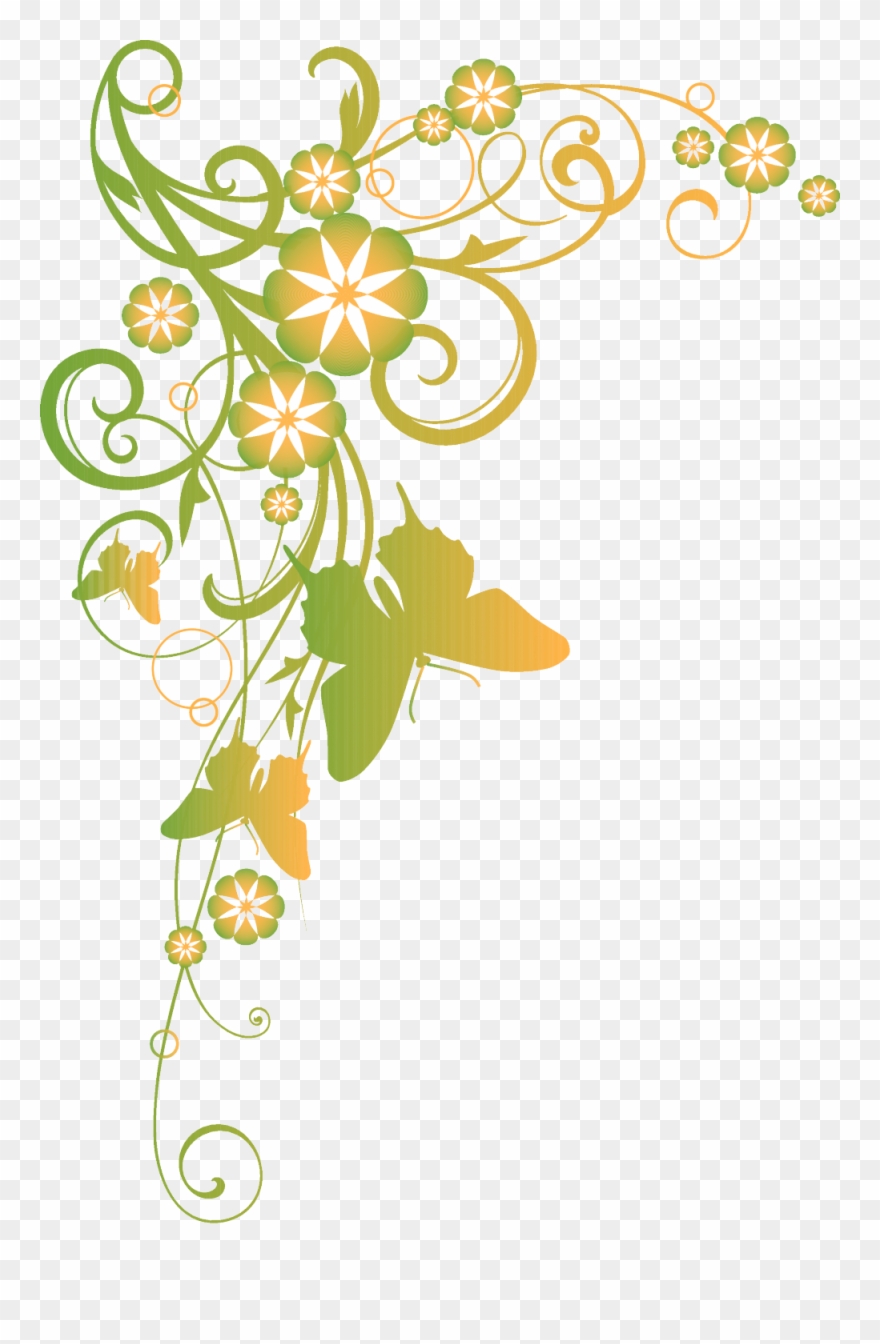 Butterfly Border Clip Art - Png Download