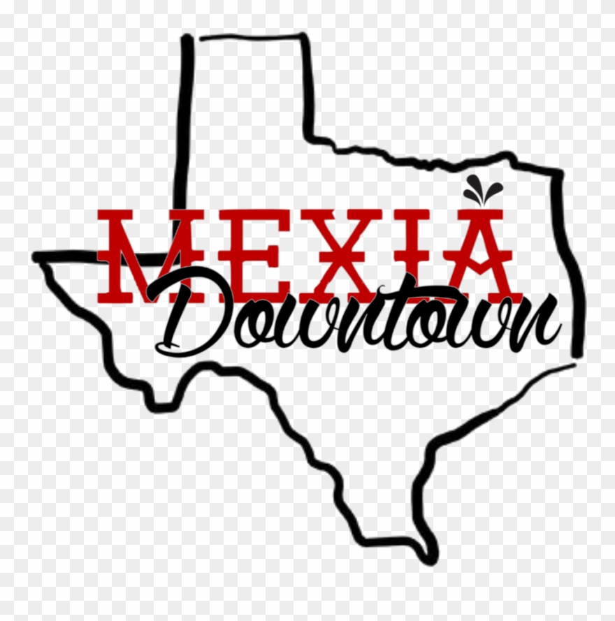Text Logo Inside State White Outline Clipart