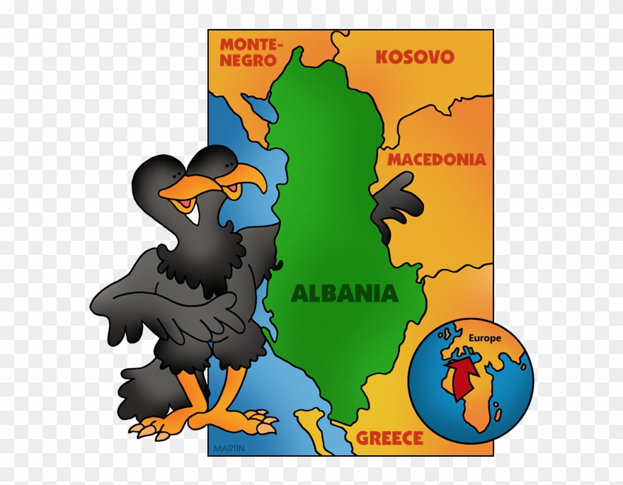 Albania Map Clipart