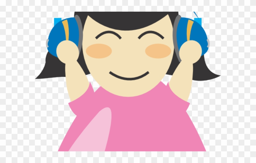 Headphones Clipart Child Music - Png Download