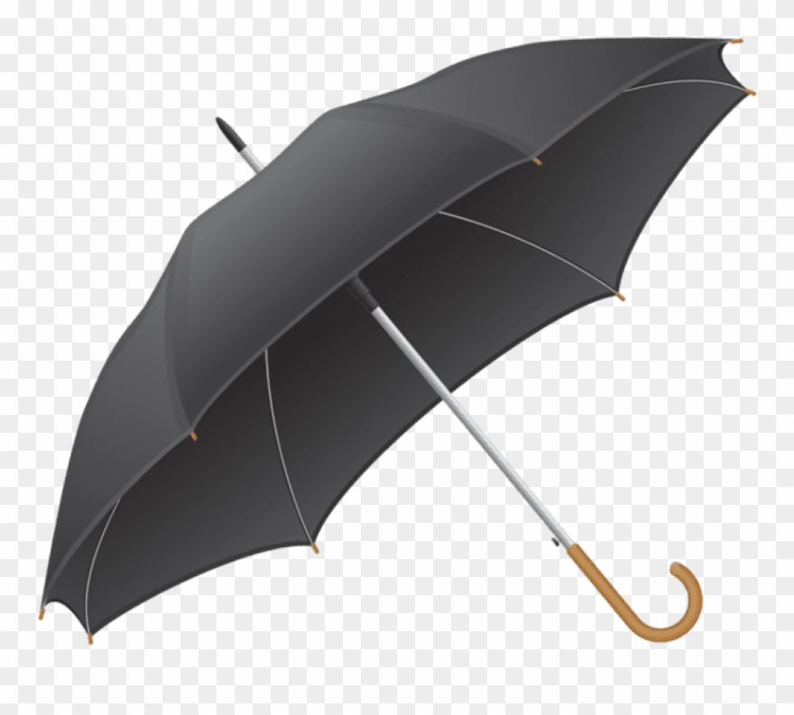Download Black Umbrella Transparent Clipart Png Photo