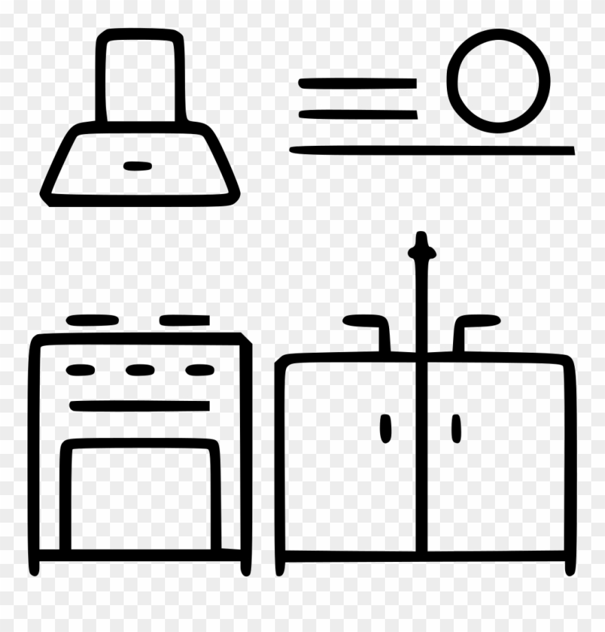 Kitchen Interior Equipment Household Project Furniture Clipart