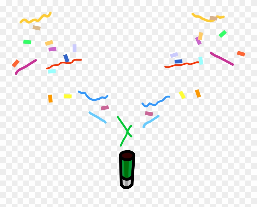 Confetti Clipart Orange - Png Download