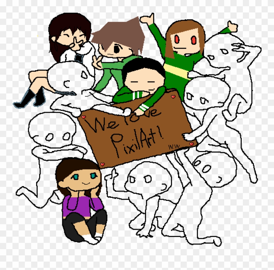 Pixelart We Love You Clipart