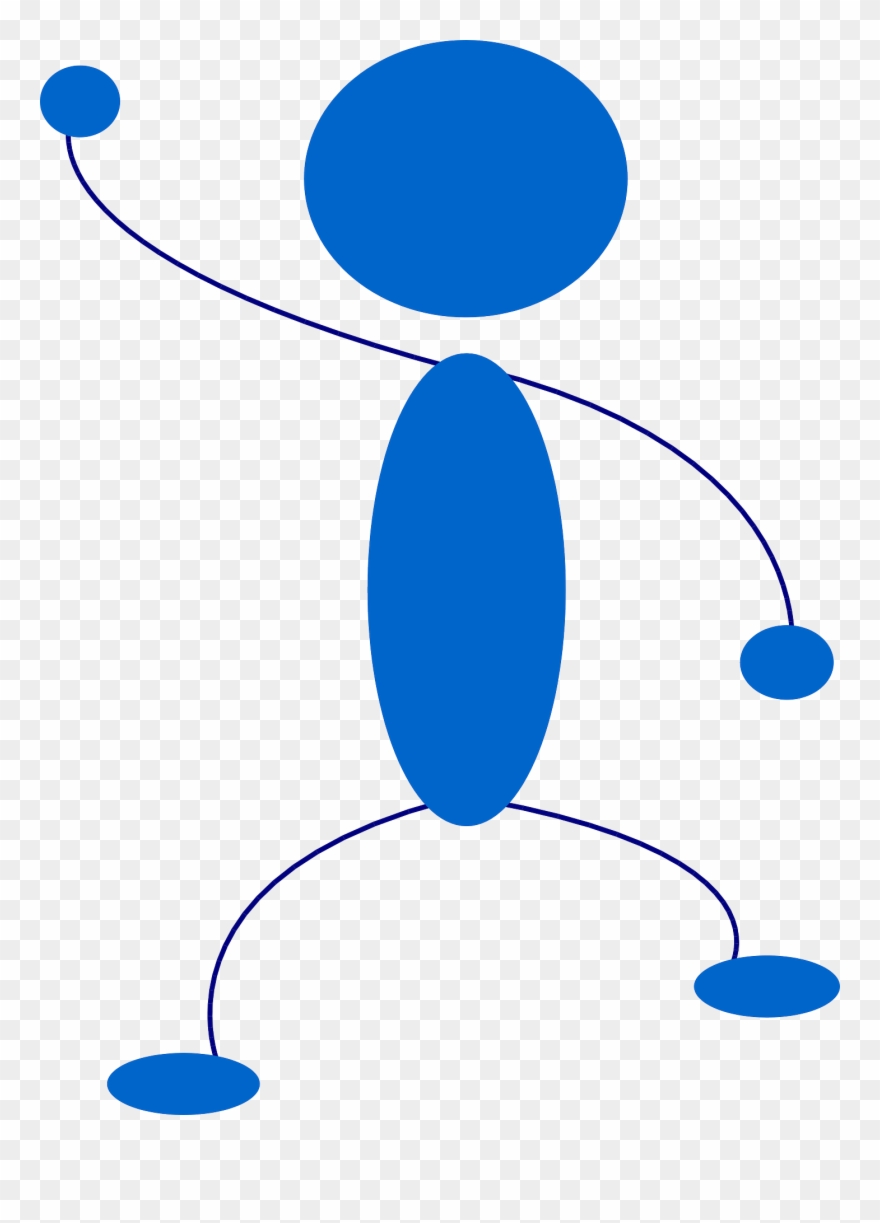 Stickman Stick Figure Waving Man Clipart