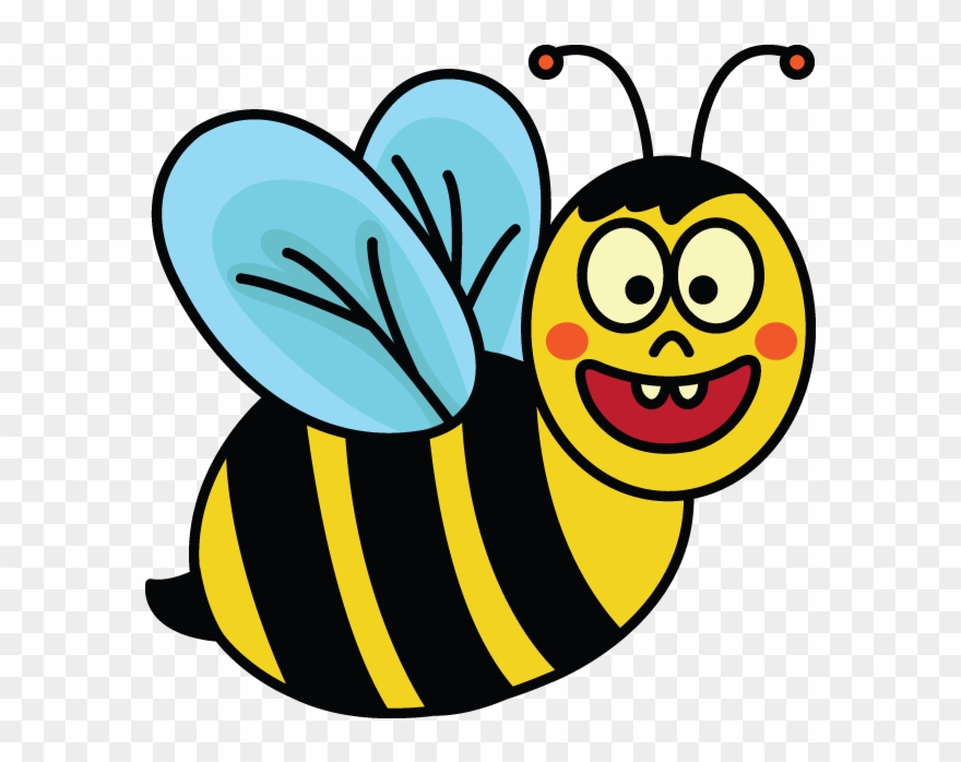Clipart Honeybee Drawing Step By - Png Download