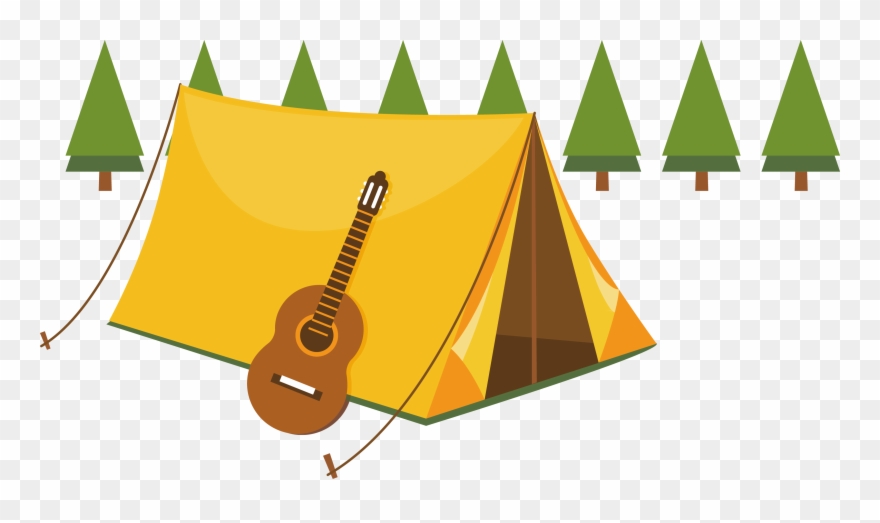 Camping Summer Camp Tent Illustration Clipart