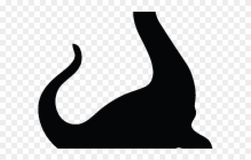Silhouette Clipart Dinosaur - Png Download