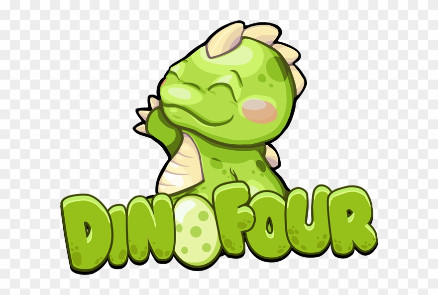 Prehistoric Fun Featuring A Quartet Of Brave Dino's Clipart