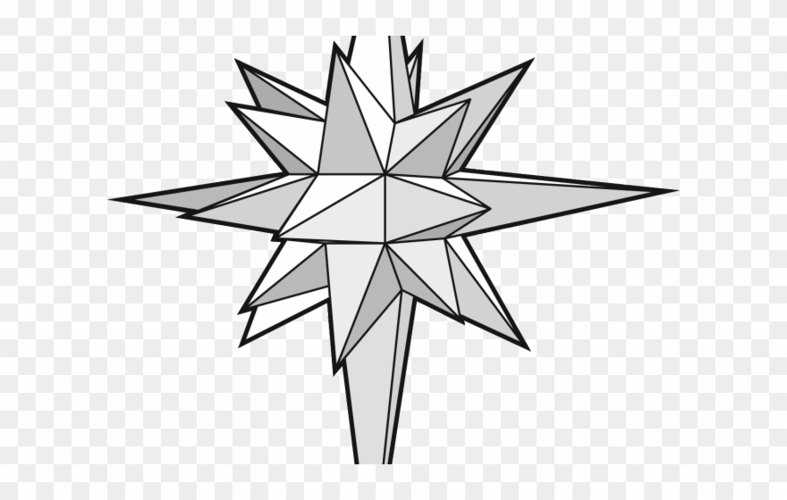 Drawn Stare Star Bethlehem Clipart