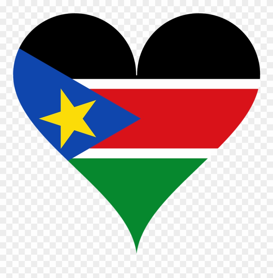 Sudan,africa,heart Shaped, Clipart