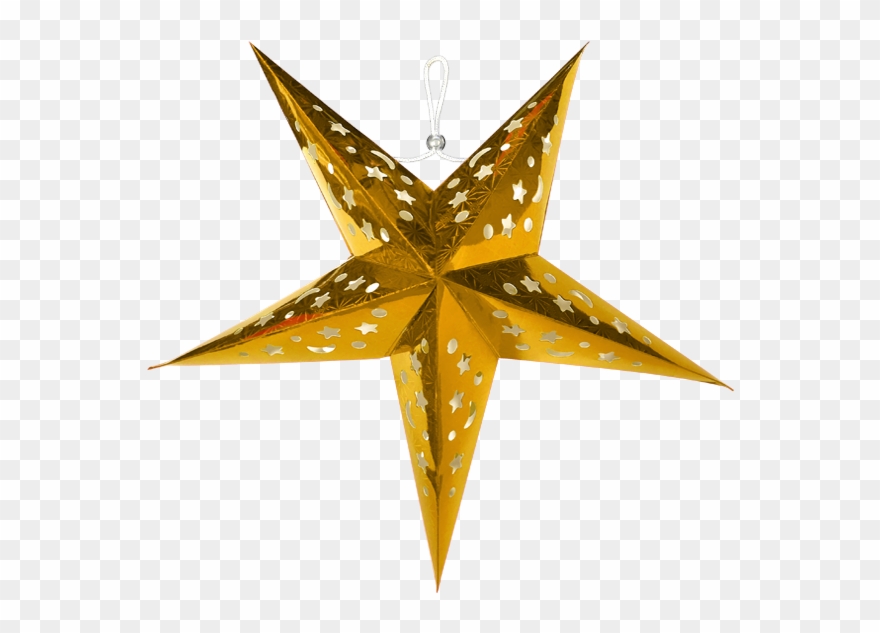 Gold Star Paper Lanterns Clipart