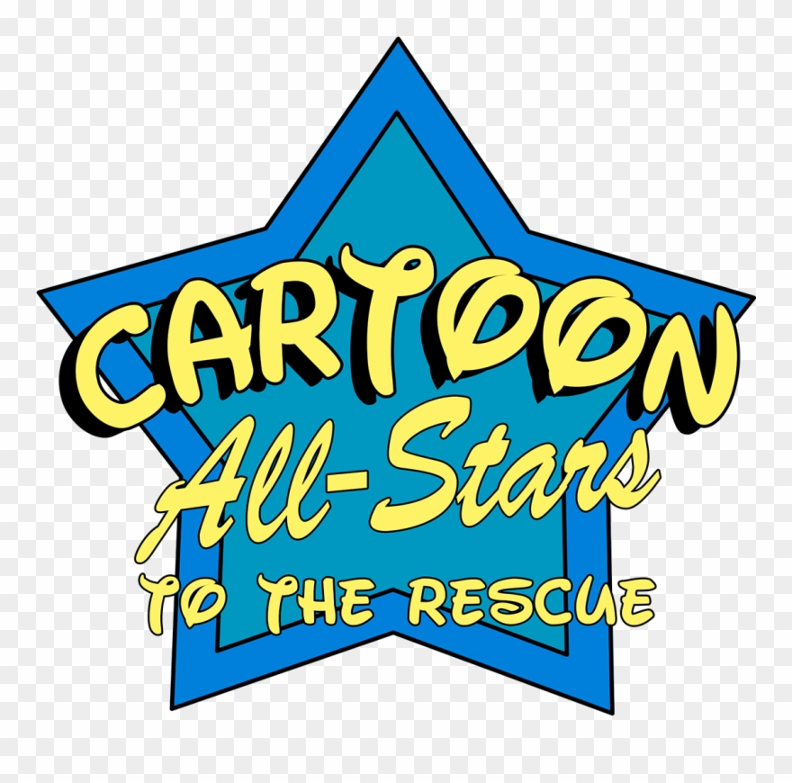 Cartoon All-stars To The Rescue Logo Clipart