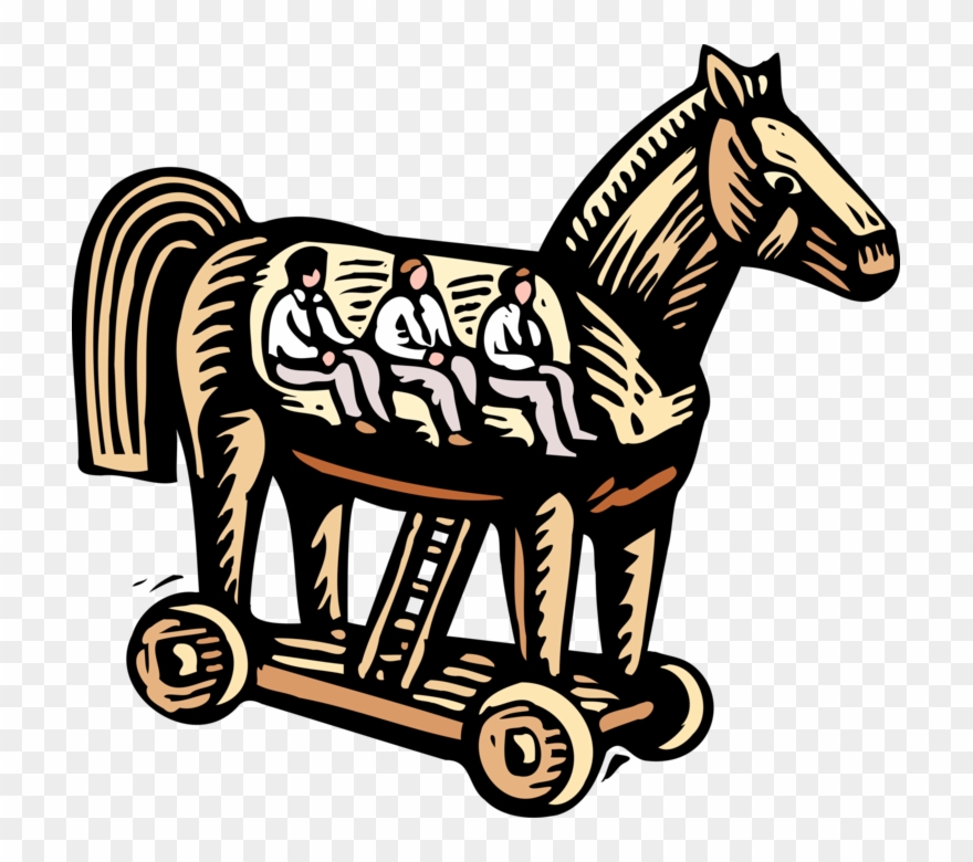 Vector Illustration Of Businessmen Inside Ancient Greek Clipart