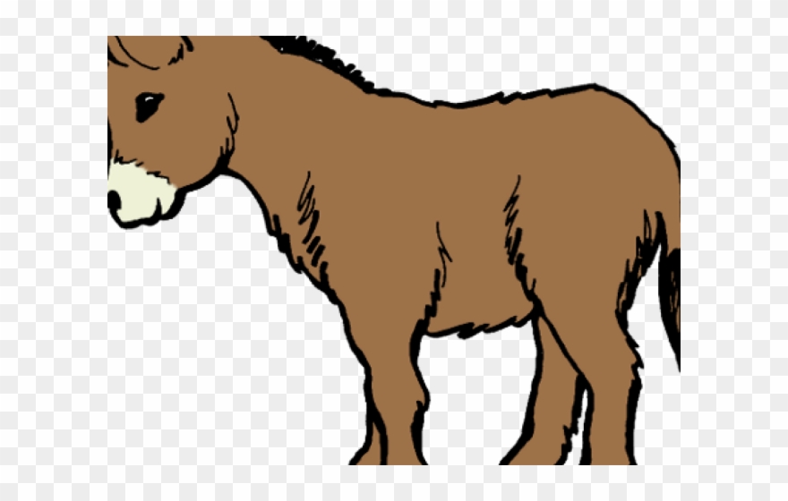 Brown Clipart Donkey - Png Download