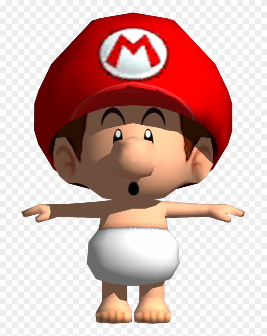 Baby Mario Diaper Model Clipart
