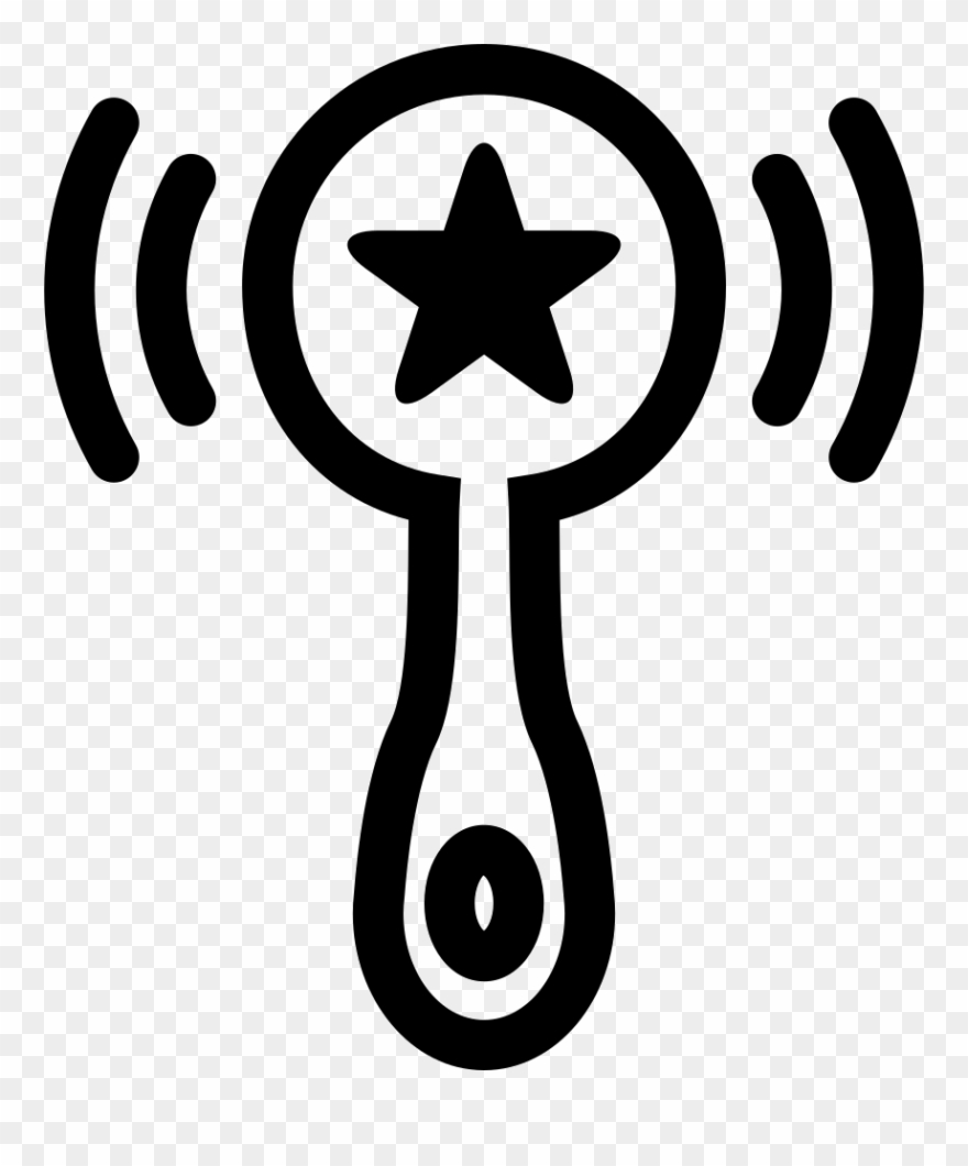Rattle With A Star Shape Comments Clipart
