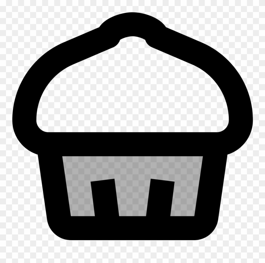 This Icon Represents A Cupcake Clipart