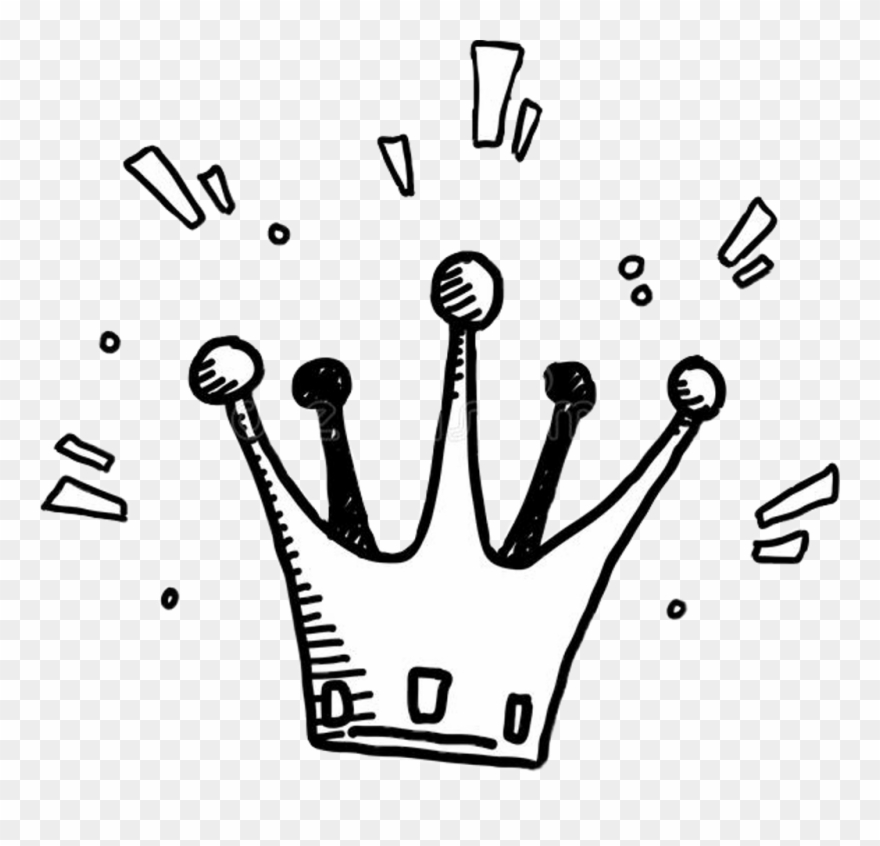 Crown Doodle Transparent Transparent Background Clipart