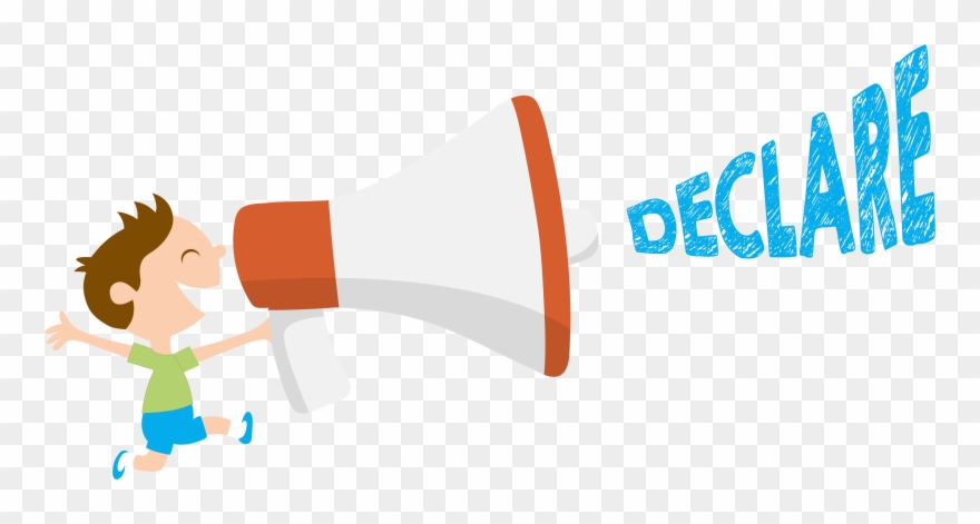 Megaphone Clipart Declaration - Png Download