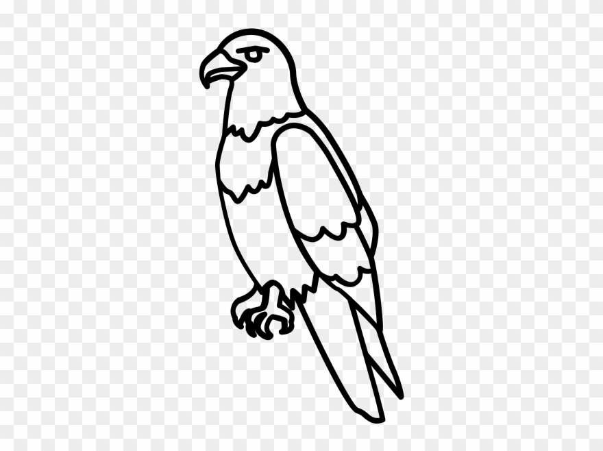 Bald Eagle Rubber Stamp Clipart