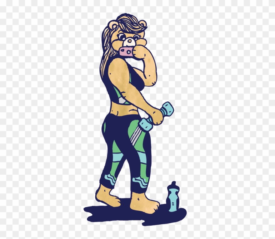 Hipster Bear Clipart