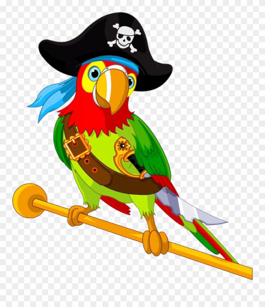 Pirate Parrot Women's Printed Tank Clipart
