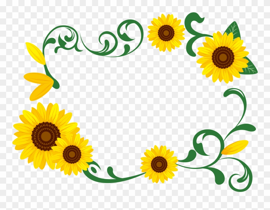 Garland Clipart Sunflower - Png Download