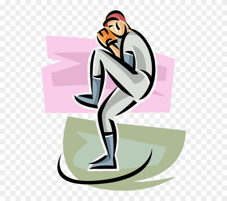 Vector Illustration Of American Pastime Sport Of Baseball Clipart