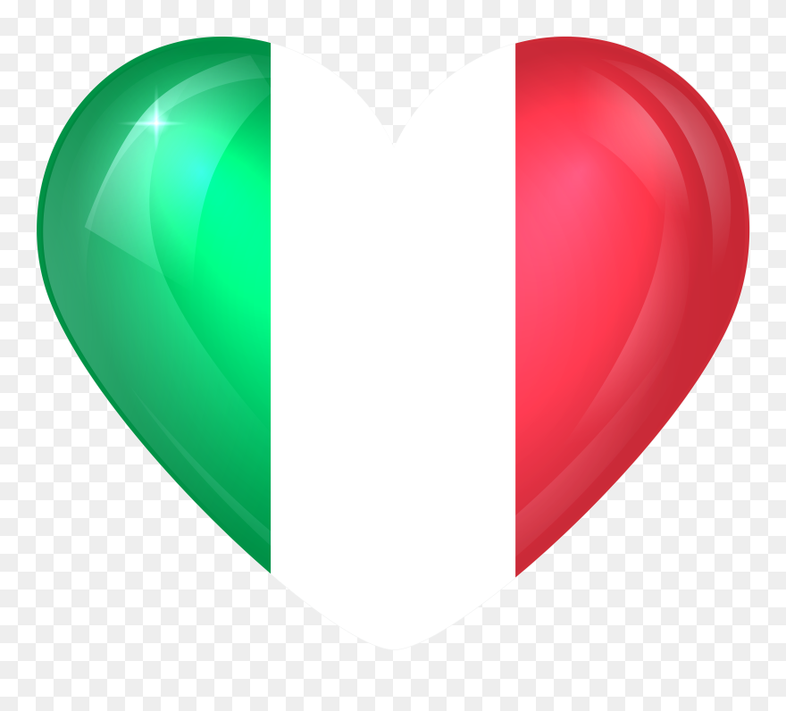 Free Png Download Italy Large Heart Flag Clipart Png Transparent Png