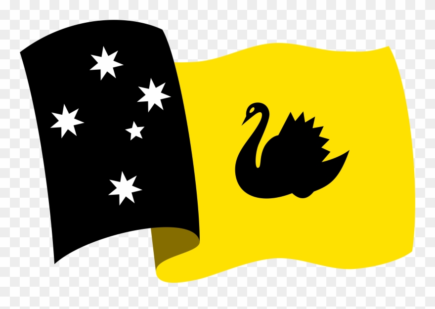 Redesignsproposed Flag Of Western Australia Waving Clipart