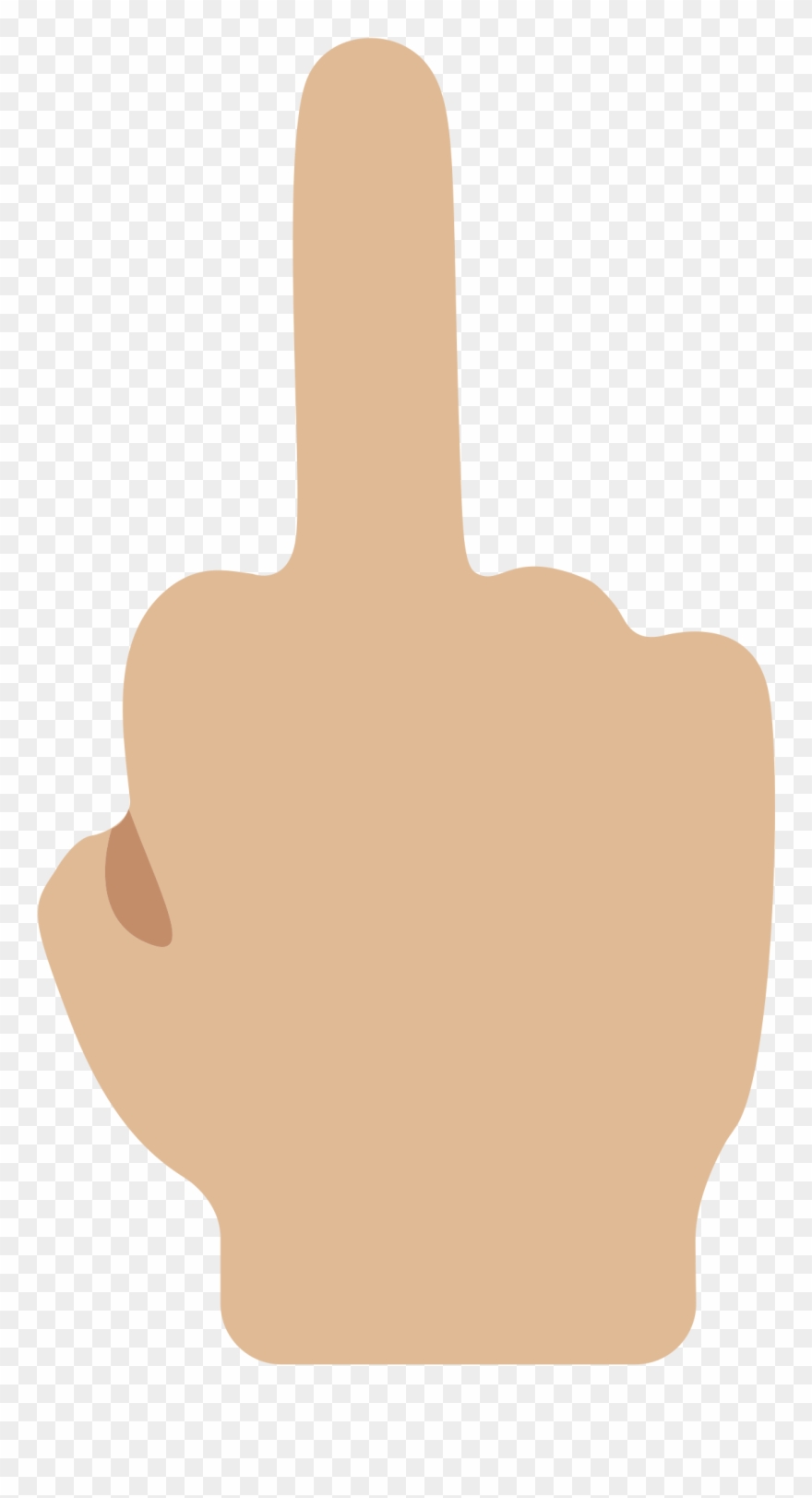 Middle Finger Emoji Png Clipart