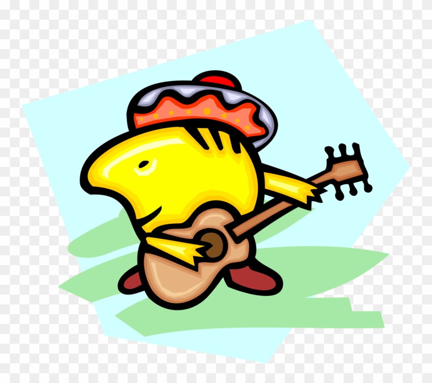 Musician With Guitar And Clipart