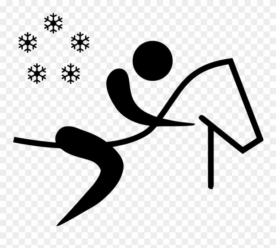 Winter Pentathlon Pictogram Clipart