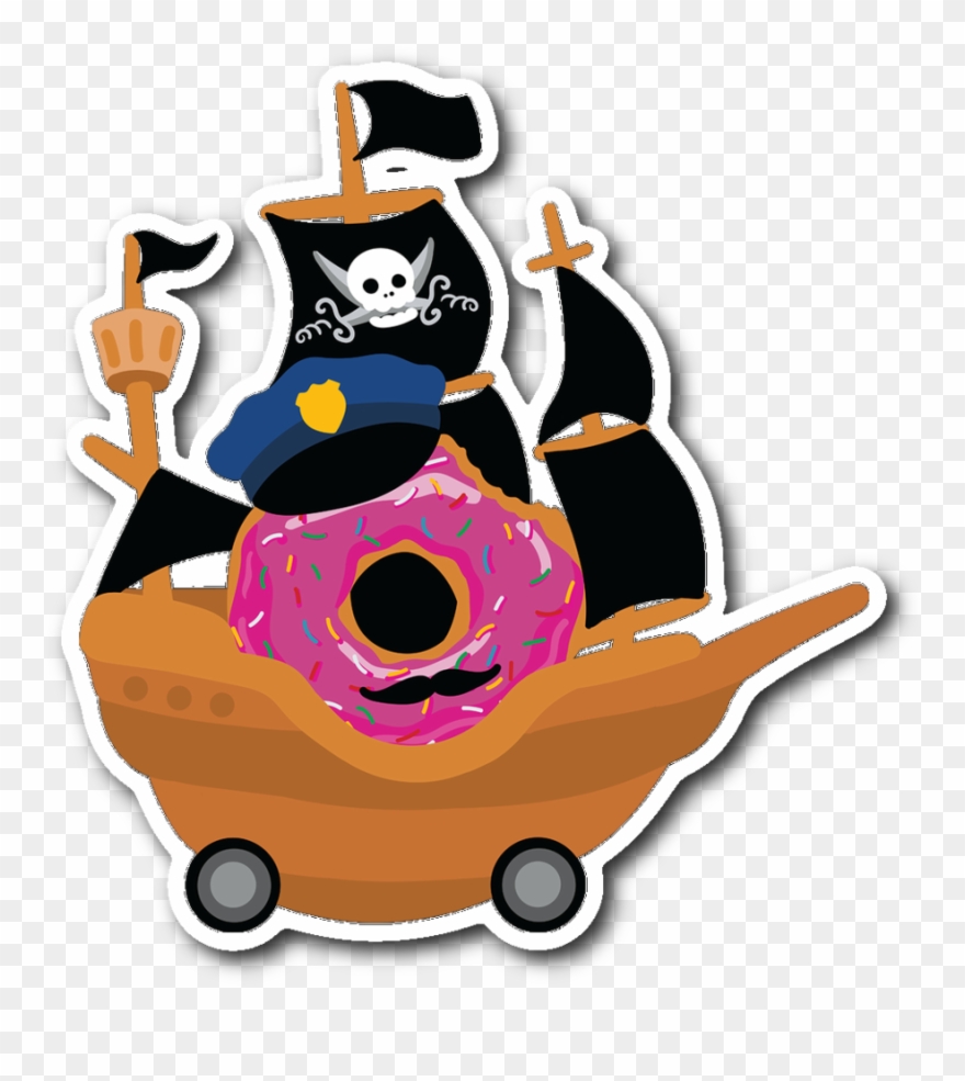 Road Pirate Decal Clipart